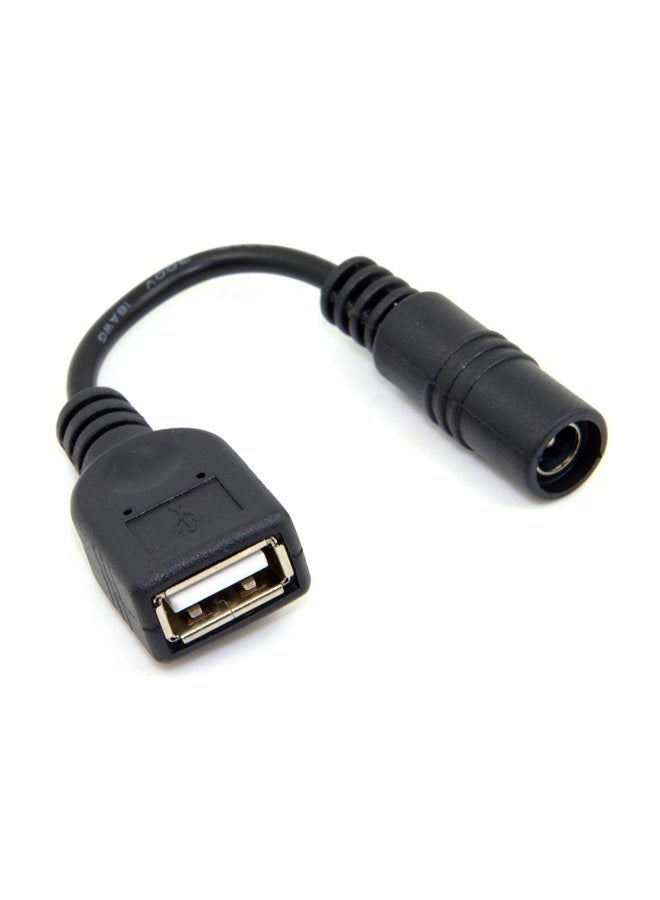 Cablecc 5V USB Female to DC Power Jack 5.5 2.1mm Charge Adpter Cable for Cell Phone & Tablet… - Image 4